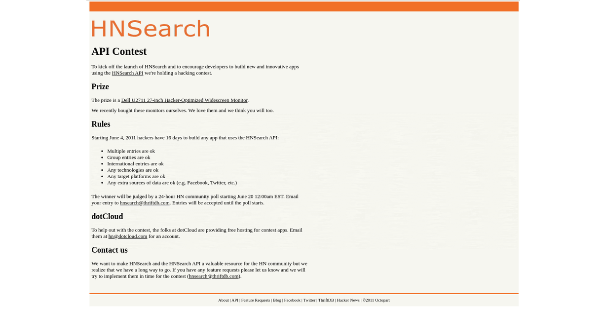 The history of HackerNews (HN) search spans three generations. Starting in 2007 with Disqus founder Jason Yan followed by a series of other sites, Octopart/ThriftDB-powered HNSearch in 2011, and finally Algolia-powered search from 2014 to today.