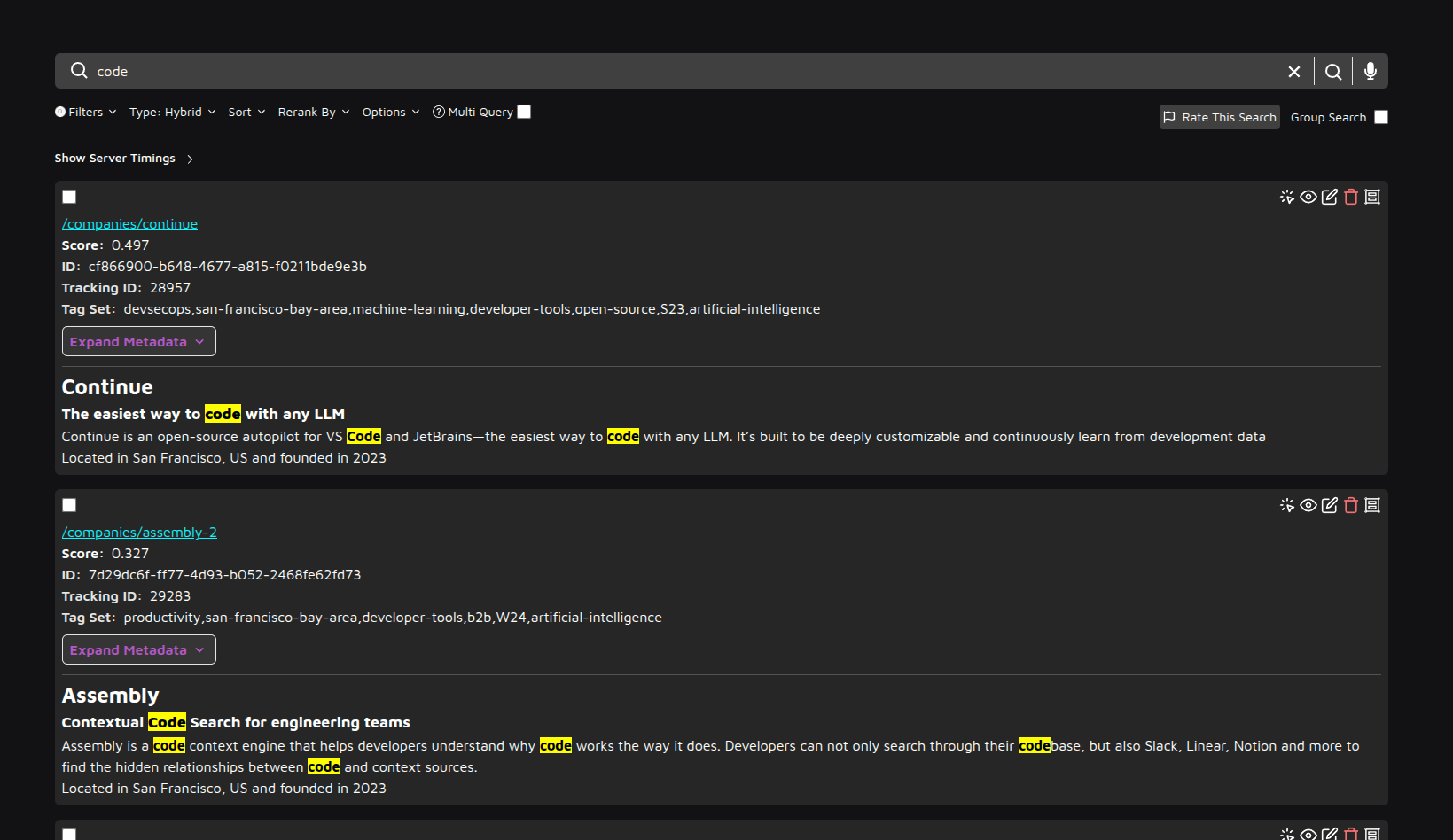 Search Page